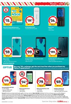 Optus X Lite Prepaid Mobile Phone 34 At Coles Catalogue Sale