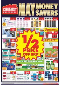 Chemist Warehouse Catalogue Half Price Vitamins May Catalogue Au