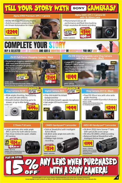 JB Hi Fi Catalogue Camera Bonanza Oct 2023 Catalogue AU