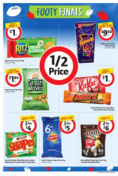 Coles Catalogue Footy Finals Snacks 10 Sep 2015 - Catalogue AU