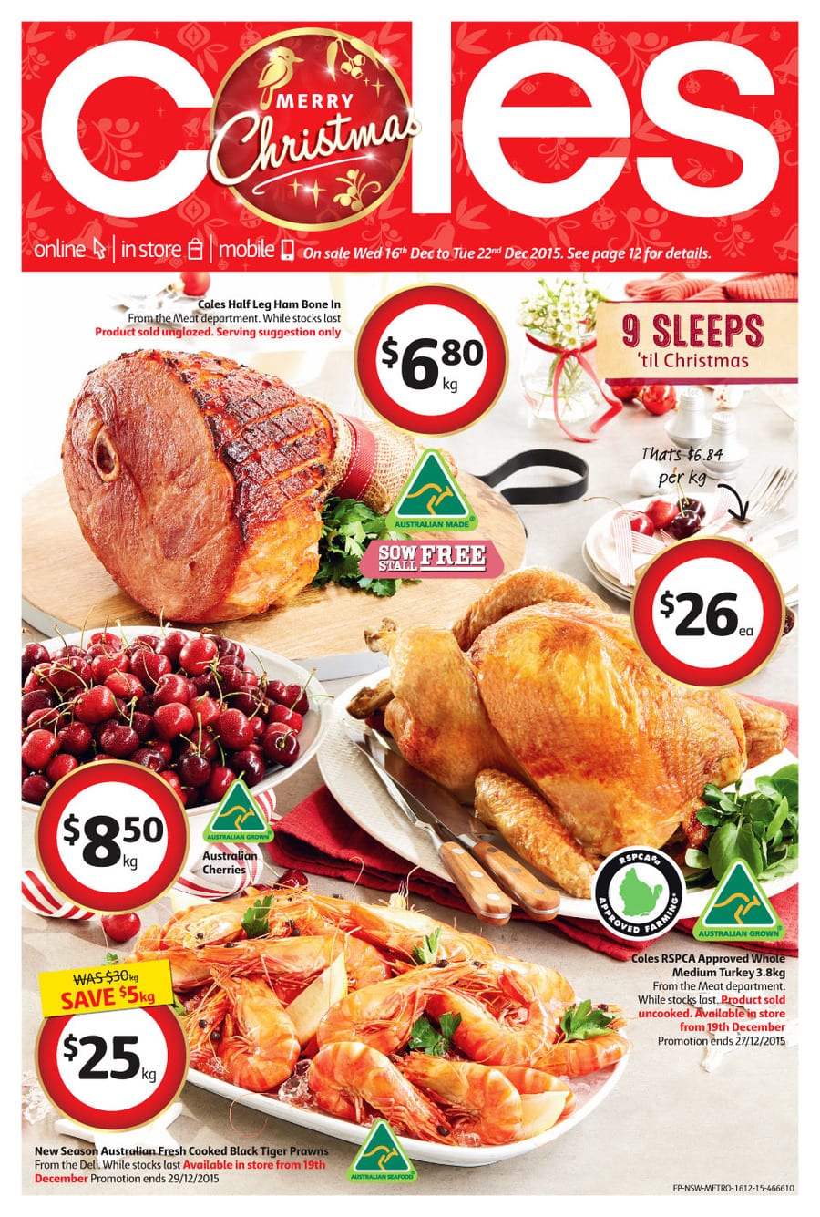 Coles Christmas Food Catalogue 16 22 Dec 2015 Catalogue AU