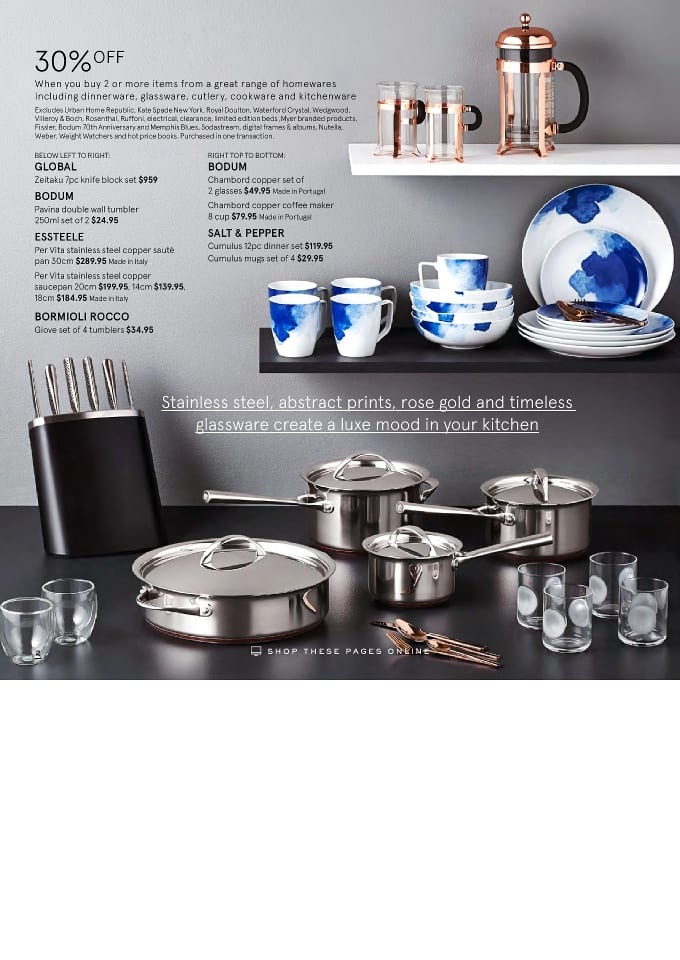 Myer Kitchen Sale Catalogue 14 Feb 2016 Catalogue AU