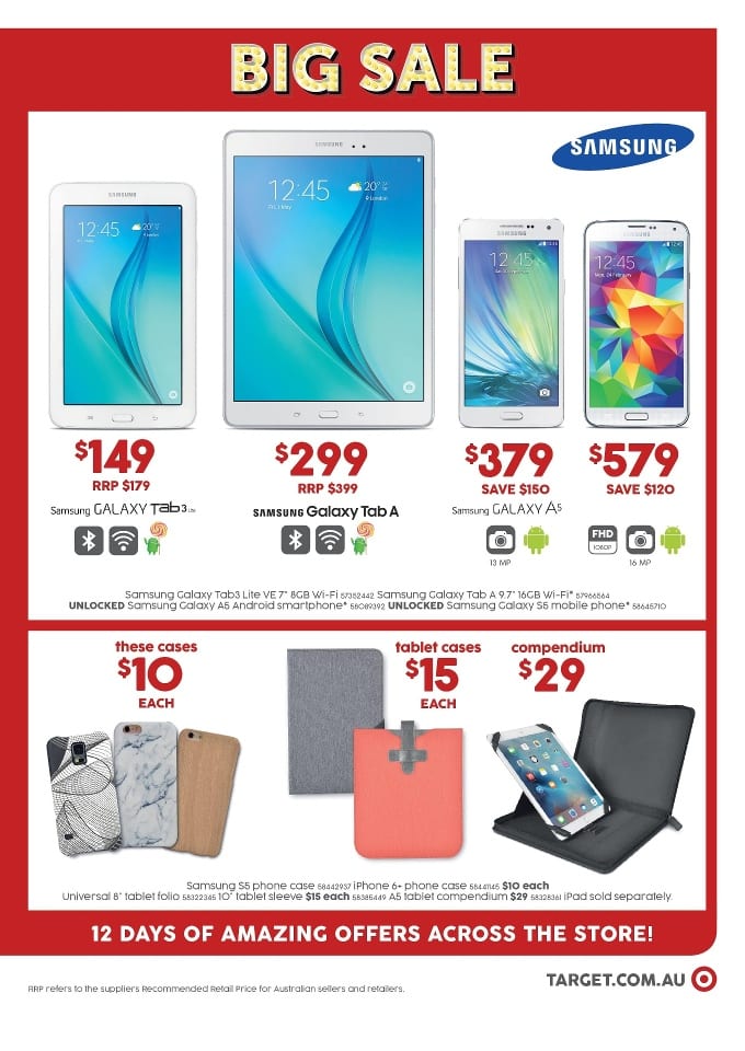 Target Android Phones Target Smart Phone Catalogue 1 - 6 Jan 2016 | Catalogue AU