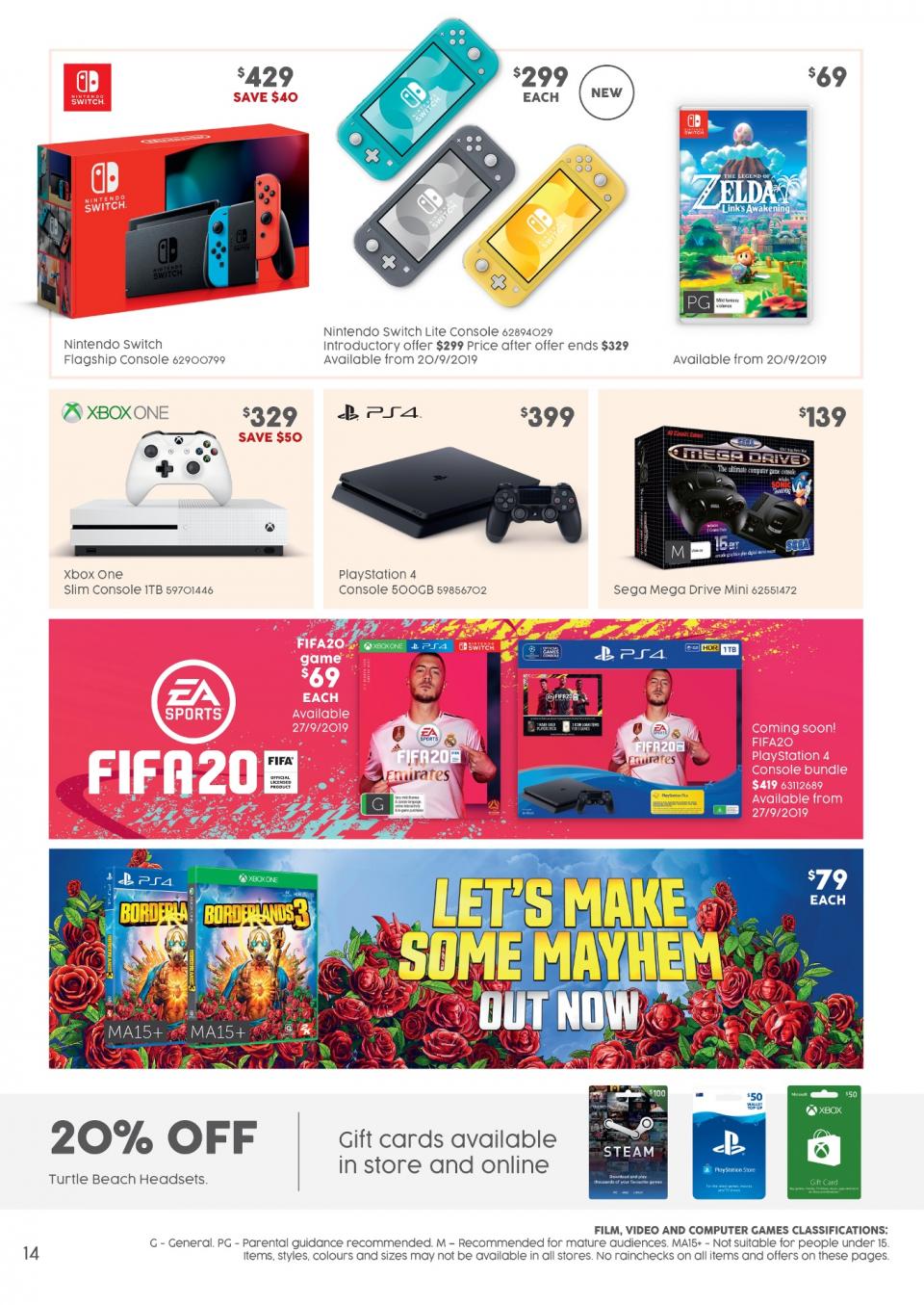 Fifa 20 is now at Target Catalogue and More Games On Sale Catalogue AU