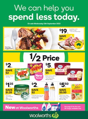 Woolworths Catalogue Half-Price 13 - 19 Sep 2023
