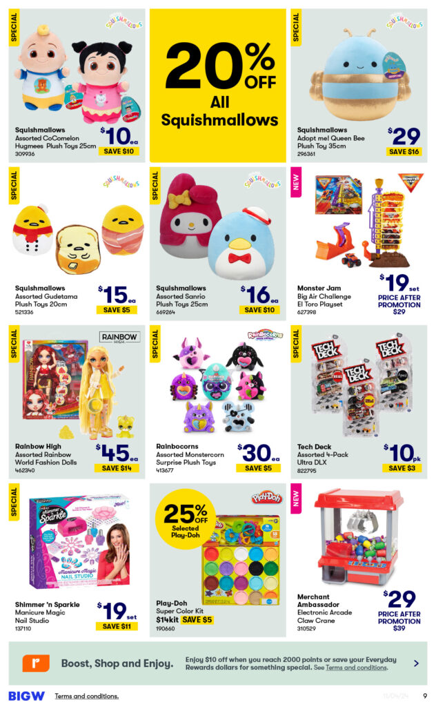 Big W Toy Sale Specials April 2024