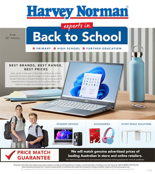 Harvey Norman Back to School Sale