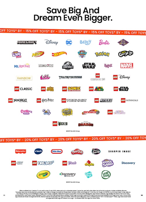 Myer Catalogue Toy Sale