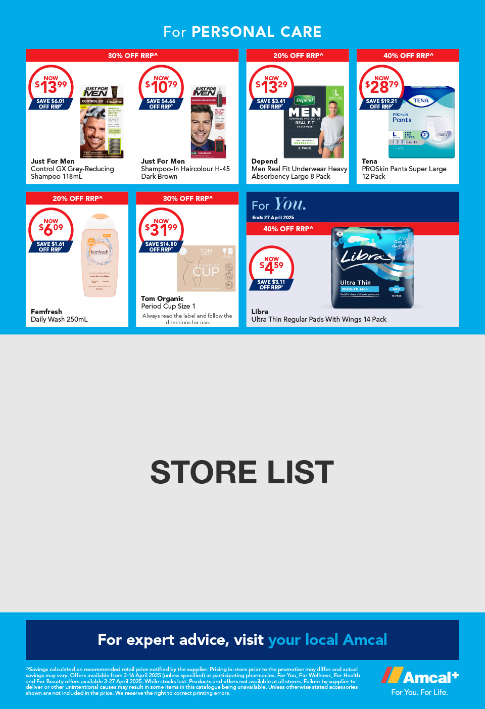 Amcal Catalogue April 2 - 16, 2025 For You. For Life. | Catalogue AU