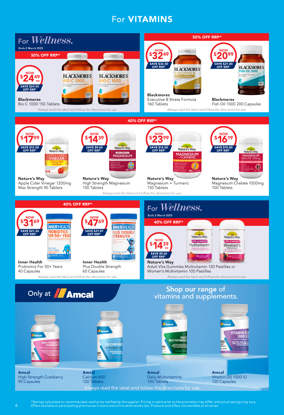 Amcal Catalogue February 5 - 19, 2025 For You. For Life. | Catalogue AU