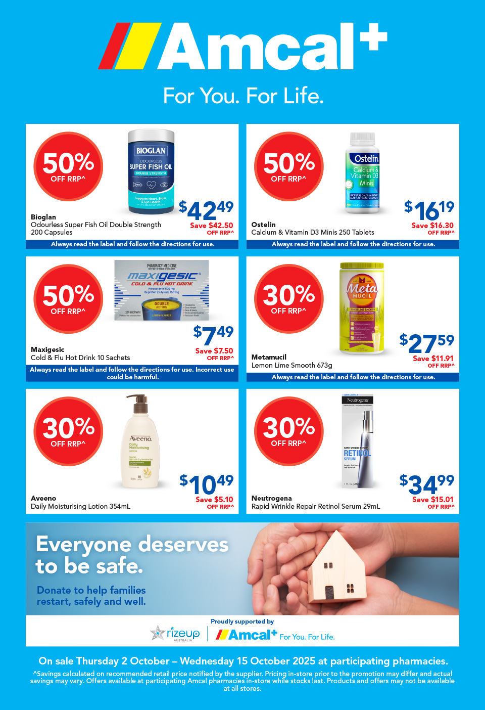 Amcal Catalogue October 1 - 15, 2025 Spring Savings | Catalogue AU