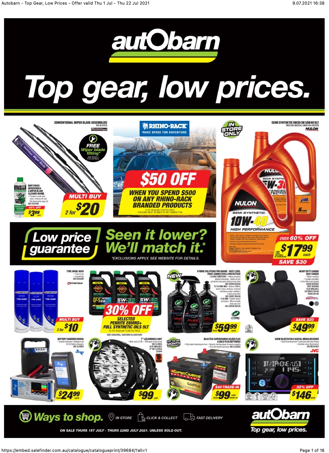 Autobarn Catalogue