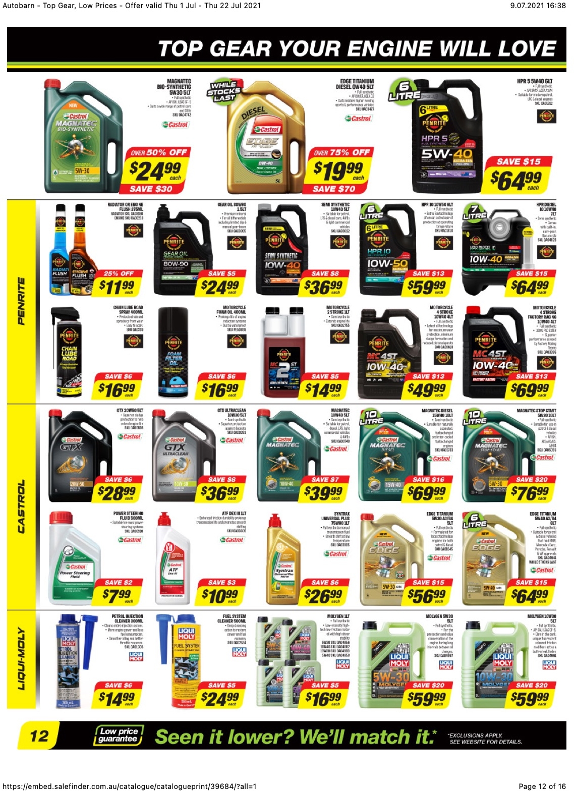 Autobarn Catalogue