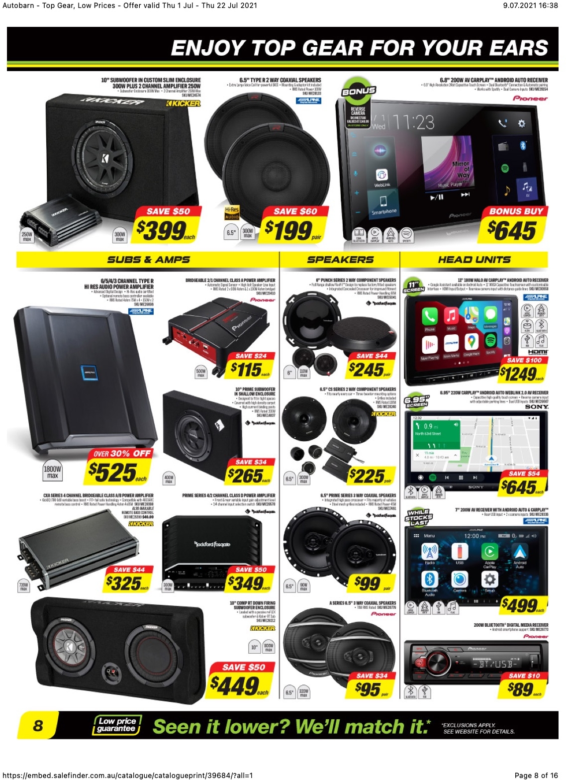 Autobarn Catalogue