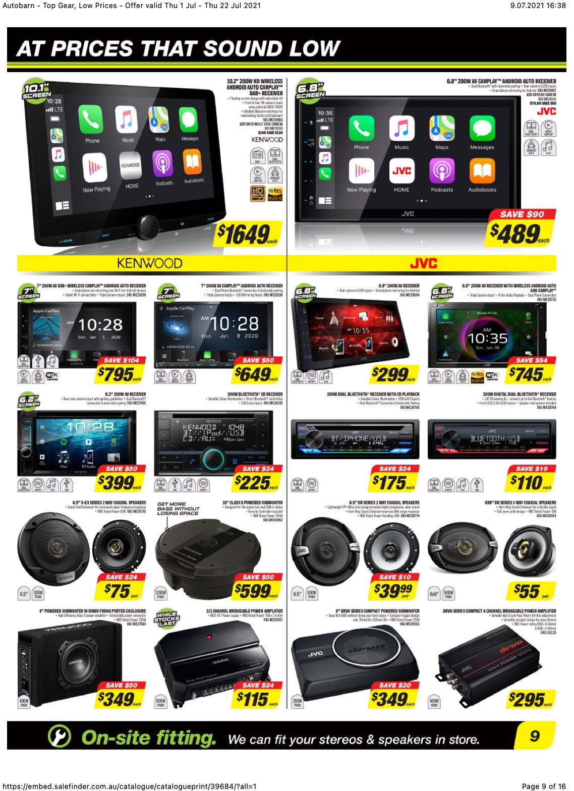 Autobarn Catalogue