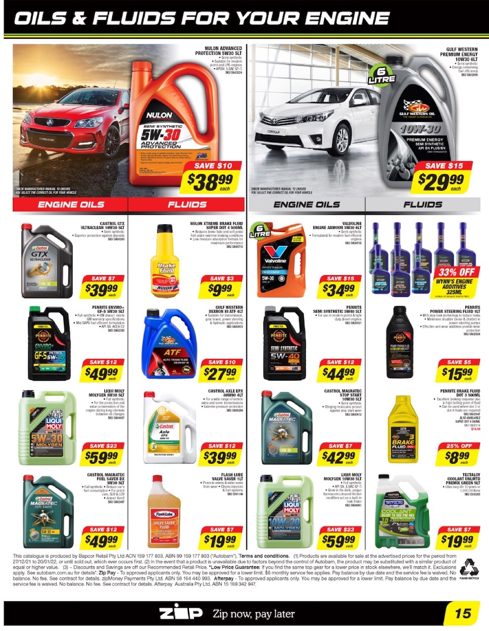 Autobarn Catalogue