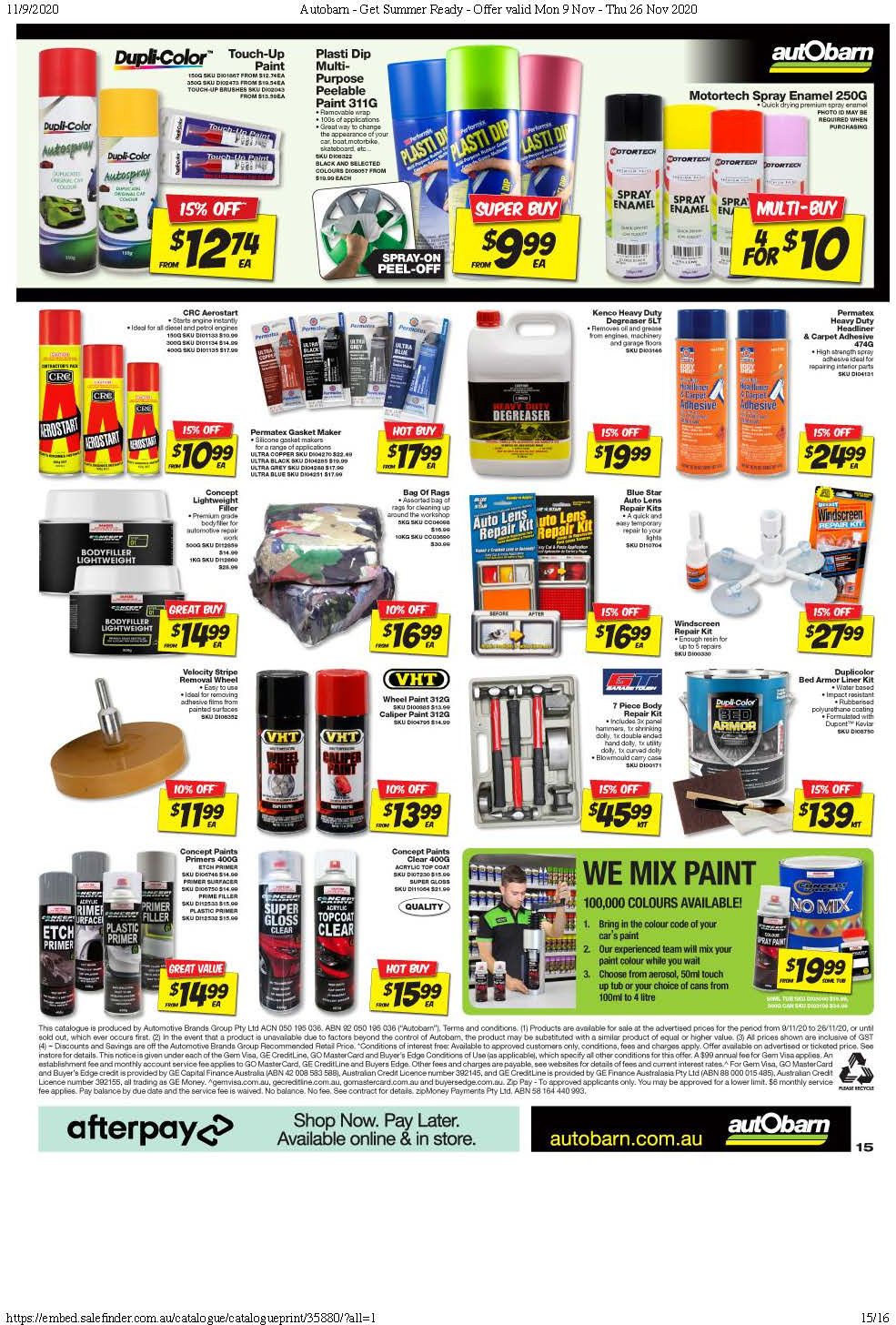 Autobarn Catalogue