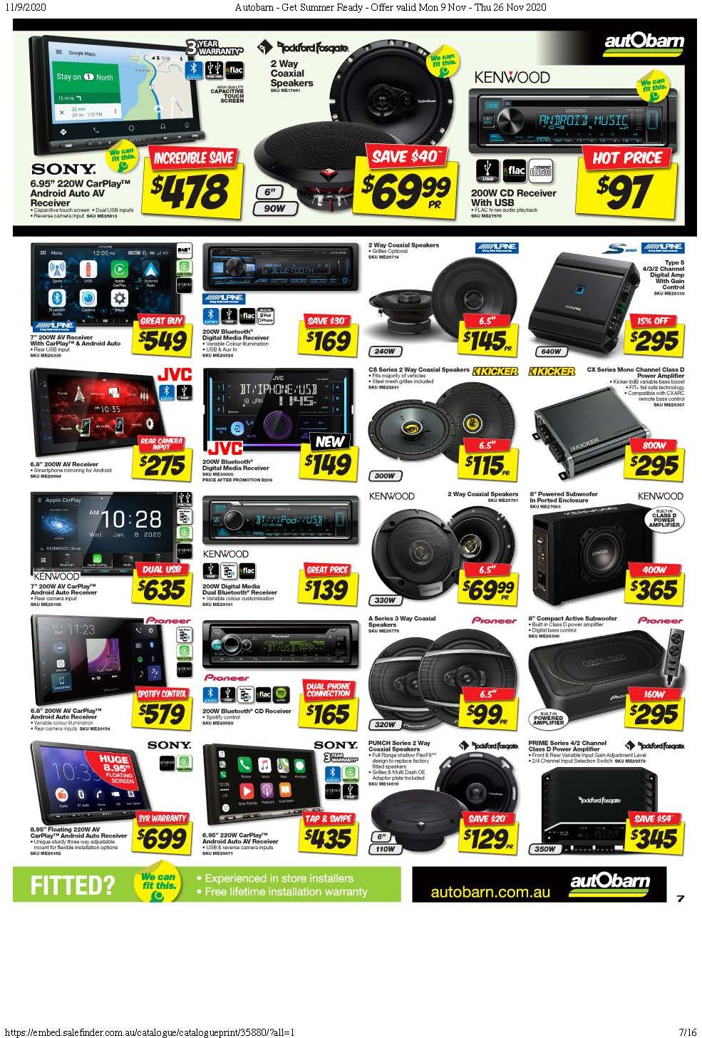 Autobarn Catalogue
