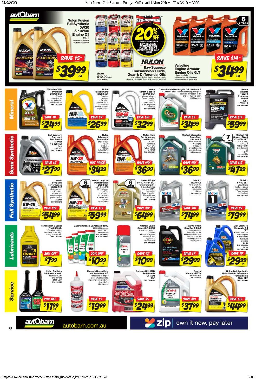 Autobarn Catalogue