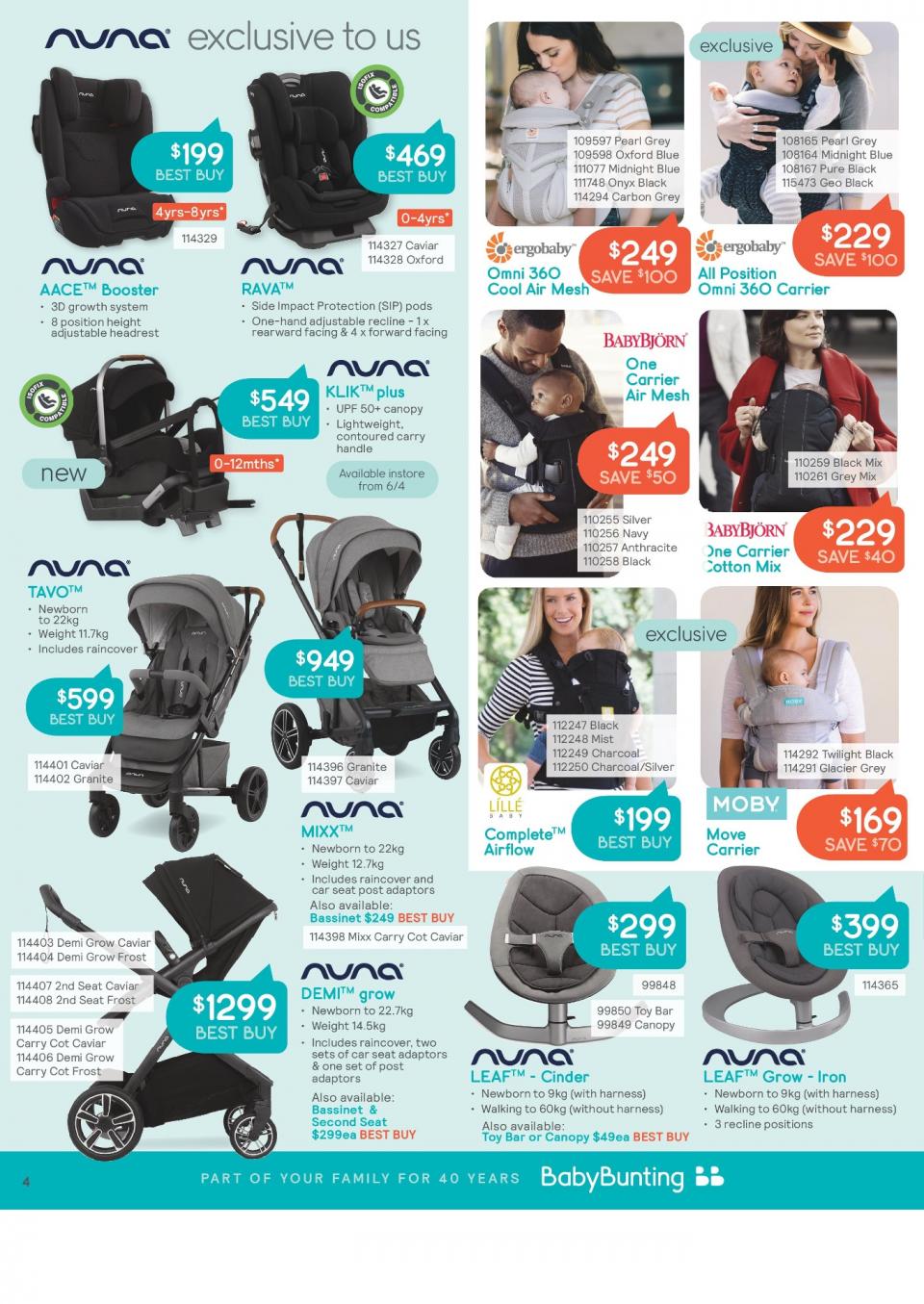 Baby Bunting Catalogue