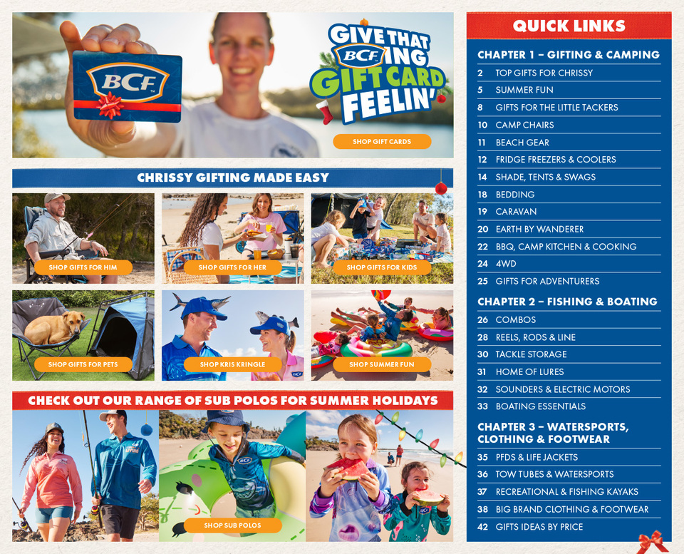 BCF Catalogue December 3 - 24, 2024 ing Chrissy Sale - WIDE BAY SEQ ...