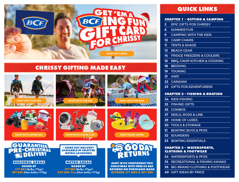 Chrissy is BCF Catalogue December 2 - 24, 2025 ing Fun Gift Guide ...