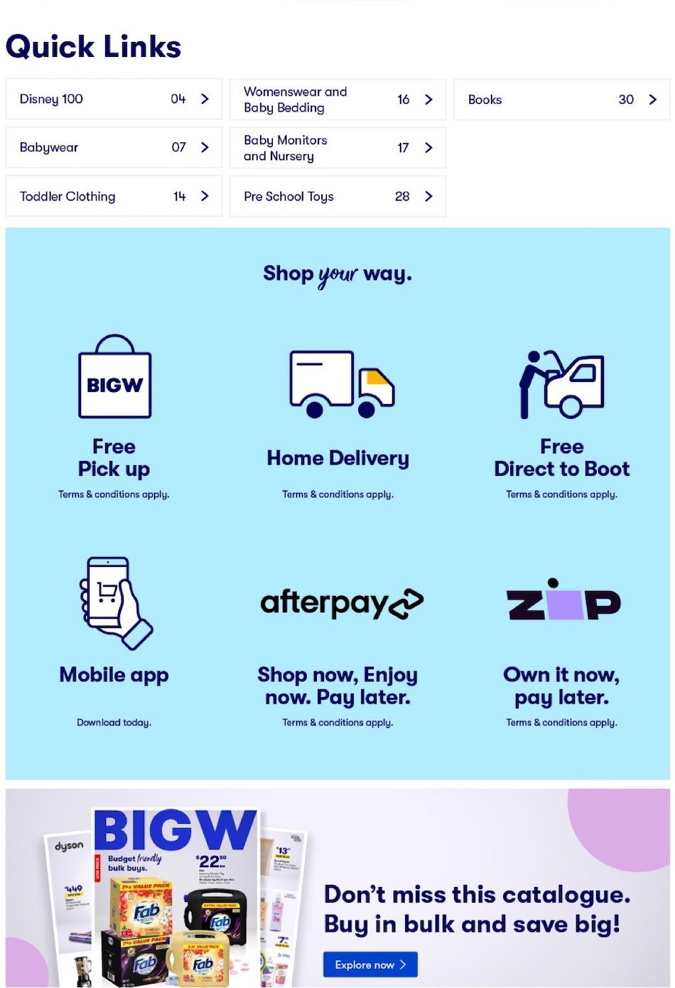 Big W Catalogue