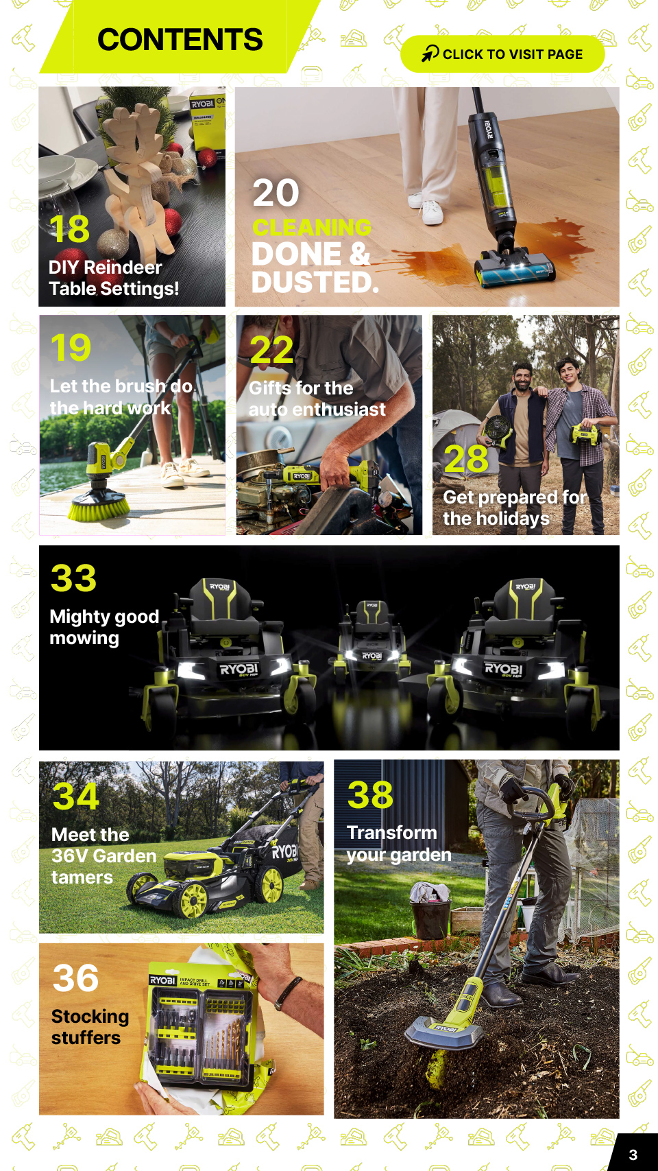 RYOBI Christmas Bunnings Catalogue November 16 December 24, 2024