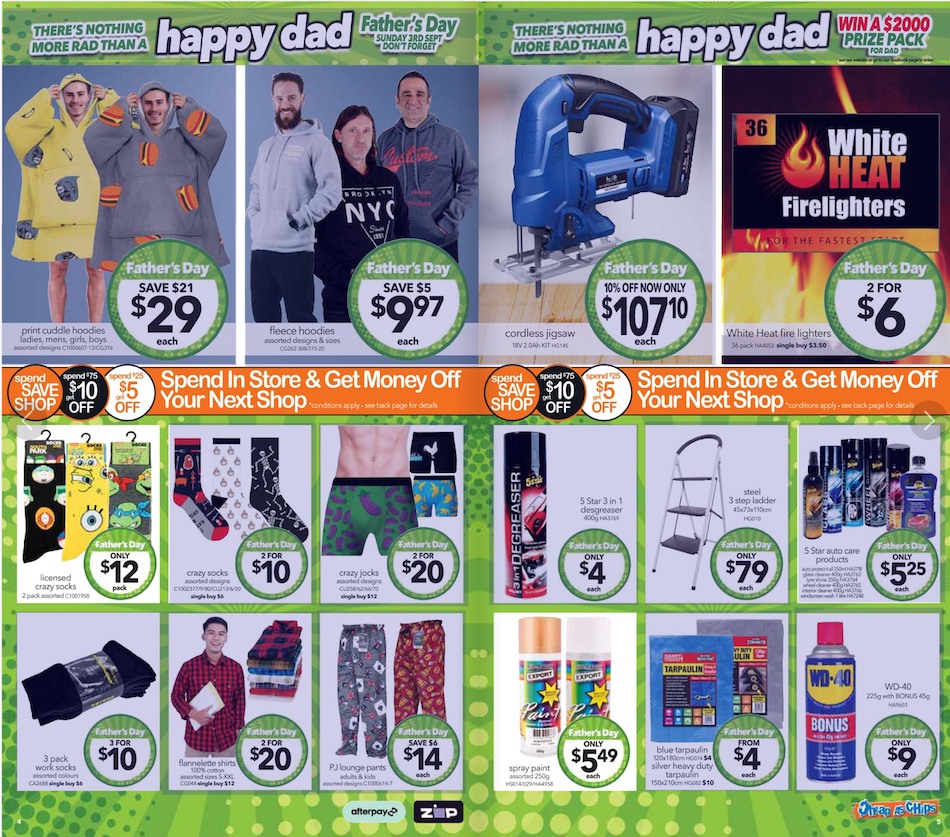 Cheap As Chips Catalogue Fahter's Day 2023 Catalogue AU