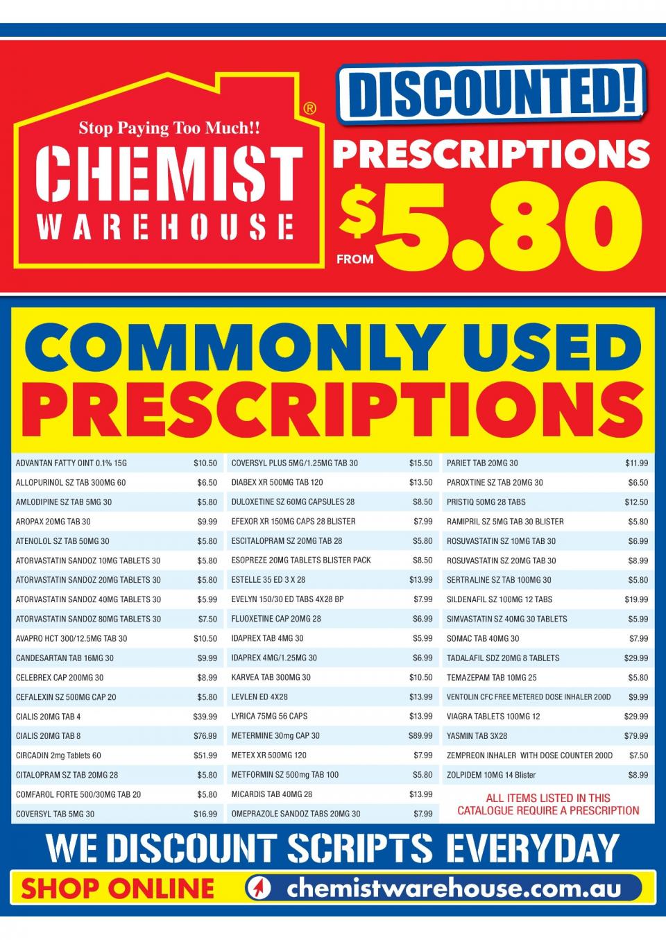 Chemist Warehouse Catalogue