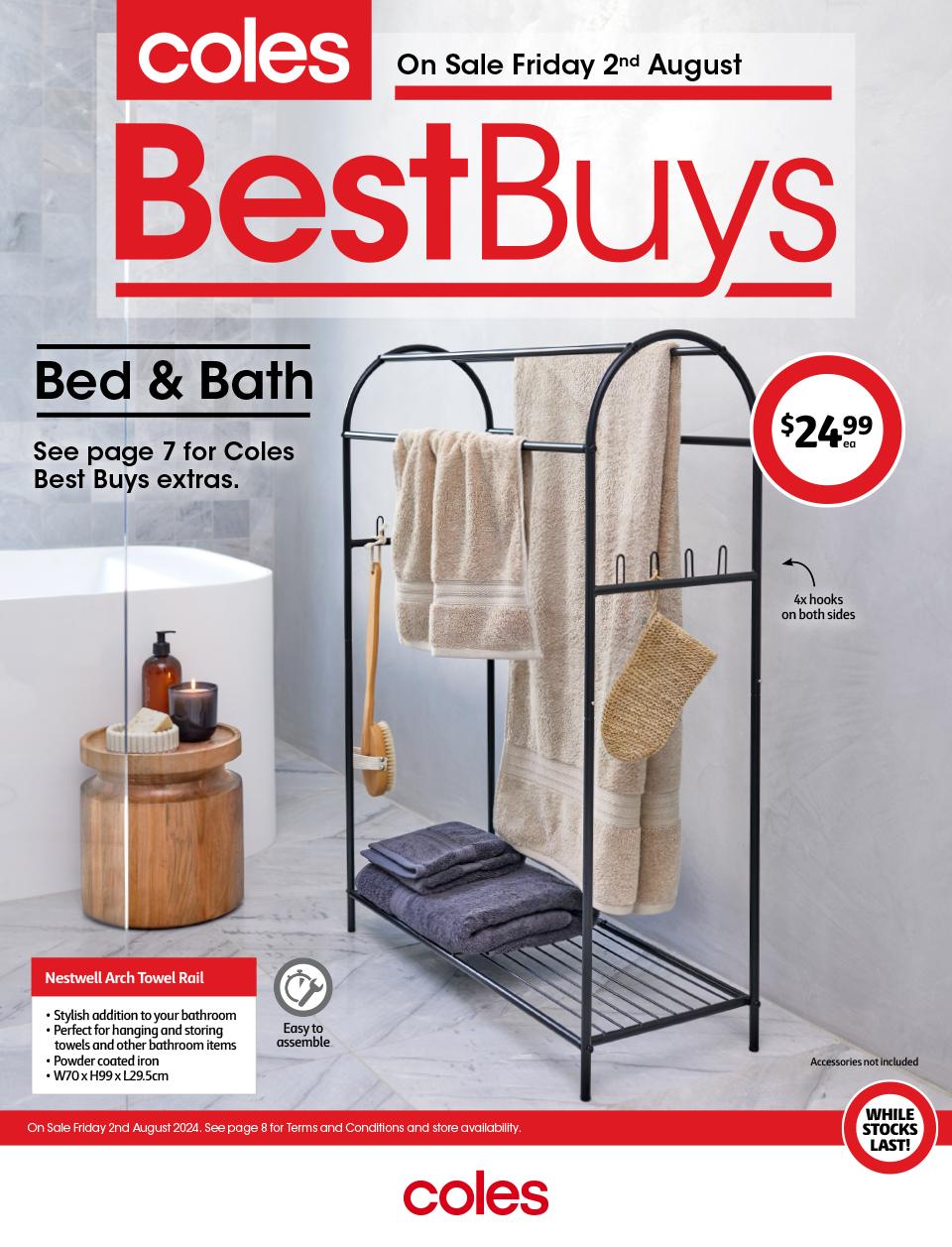 Coles Catalogue August 2 8, 2024 Best Buys Bed & Bath Catalogue AU