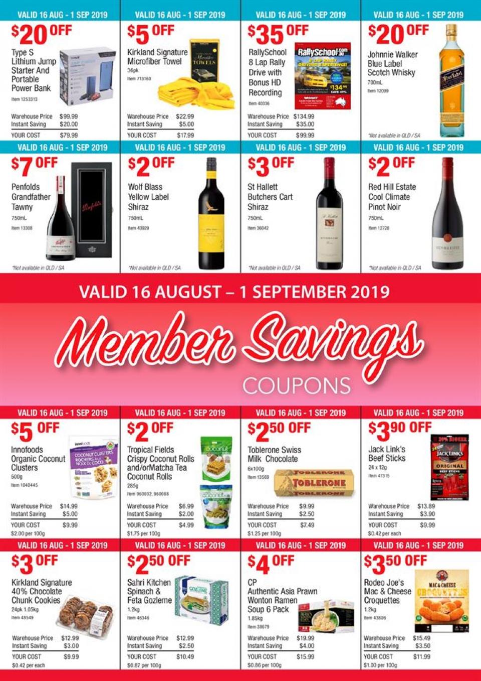 Costco Catalogue 16 Aug - 1 Sep 2019 - Catalogue AU