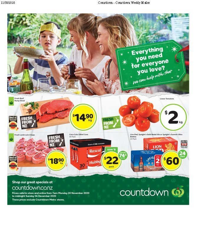 Woolworths Mailer (Countdown)