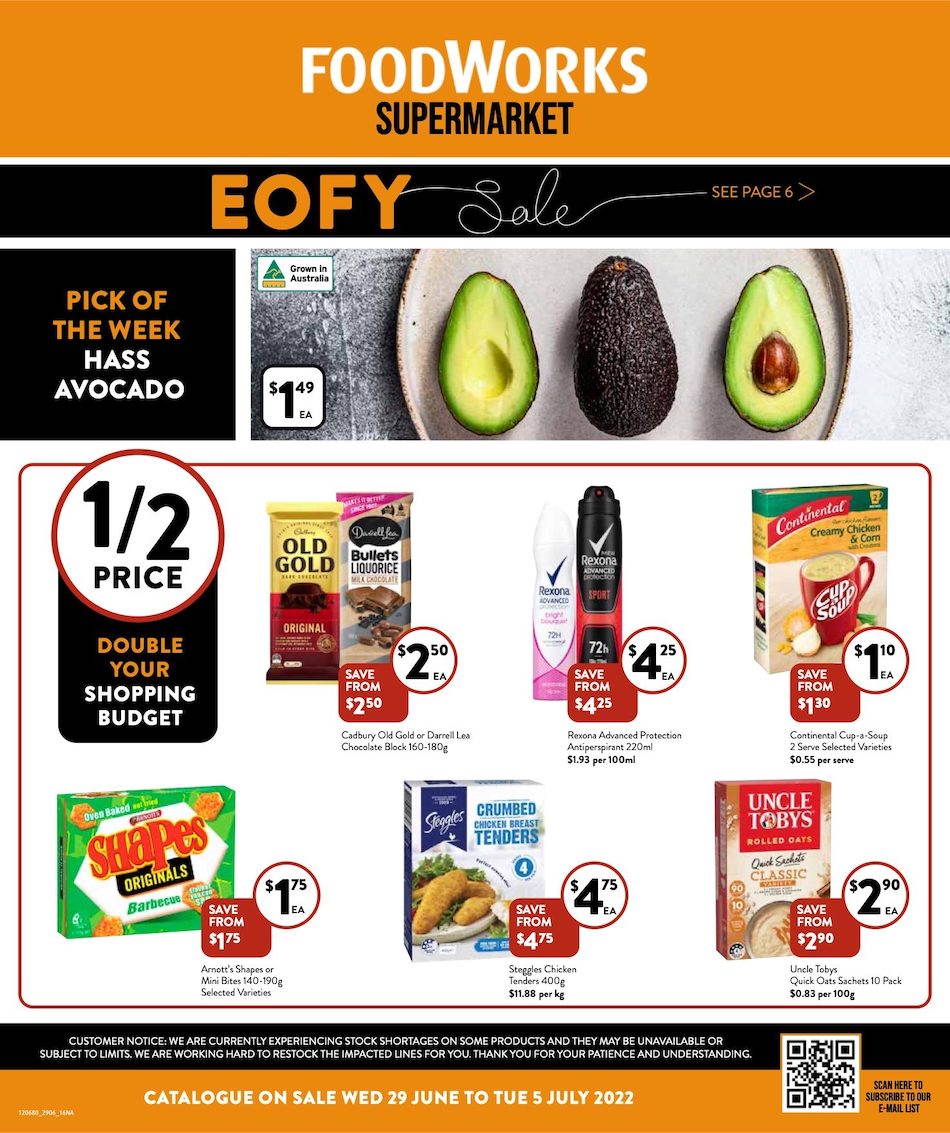 Foodworks Catalogue