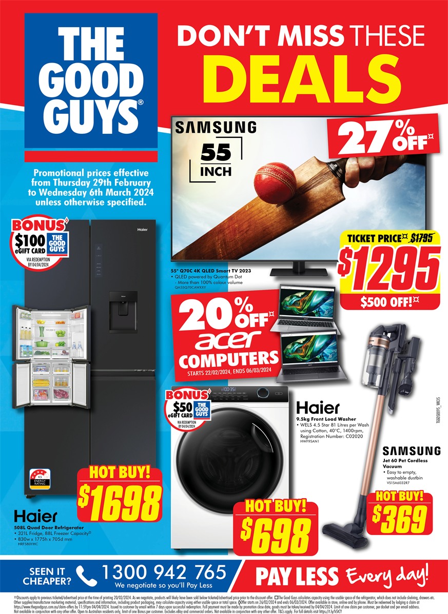 The Good Guys Catalogue 29 Feb - 6 Mar 2024 | Catalogue AU