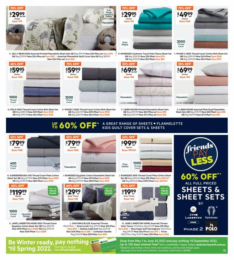 Harris Scarfe Catalogue