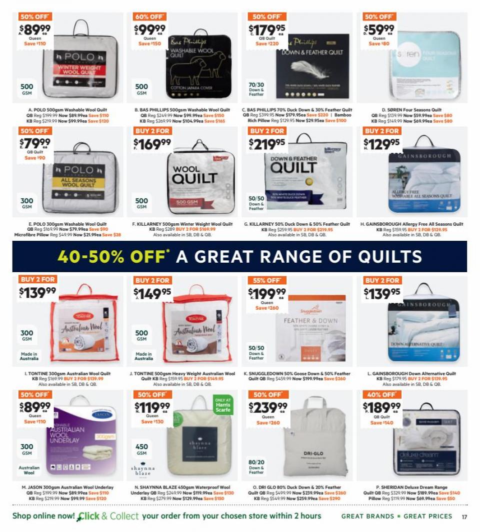 Harris Scarfe Catalogue