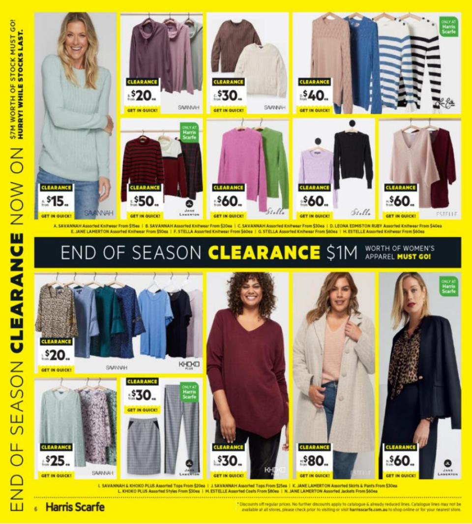 Harris Scarfe Catalogue
