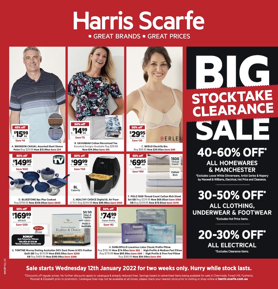 Harris Scarfe Catalogue