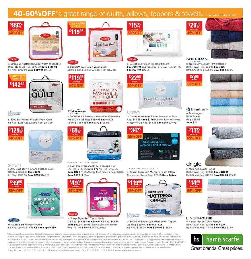 Harris Scarfe Catalogue