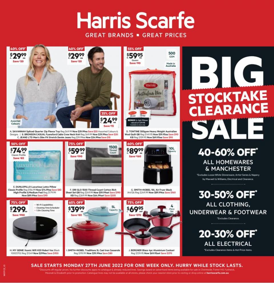 Harris Scarfe Catalogue