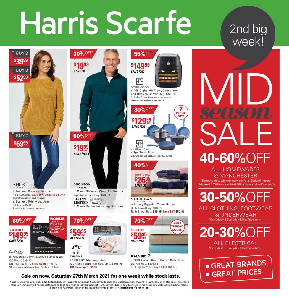 Harris Scarfe Catalogue