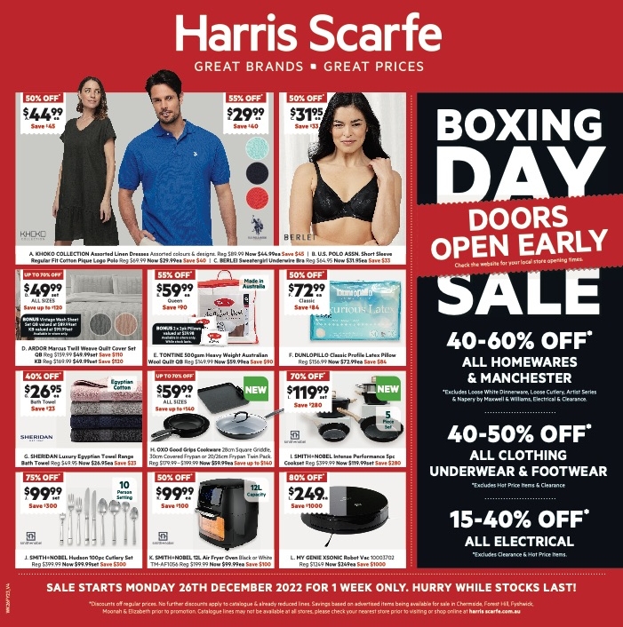 Harris Scarfe Catalogue