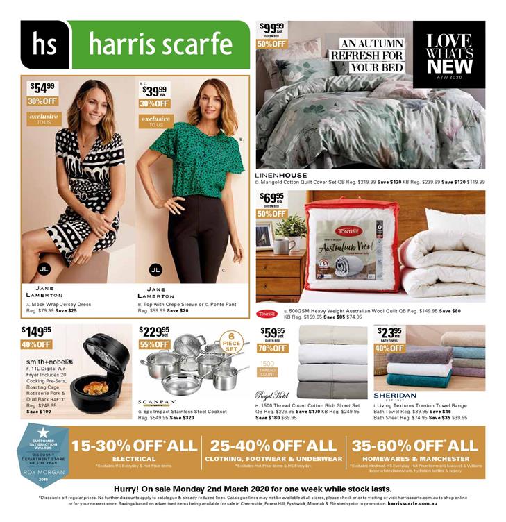 Harris Scarfe Catalogue