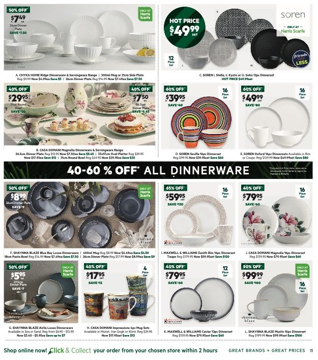 Harris Scarfe Catalogue