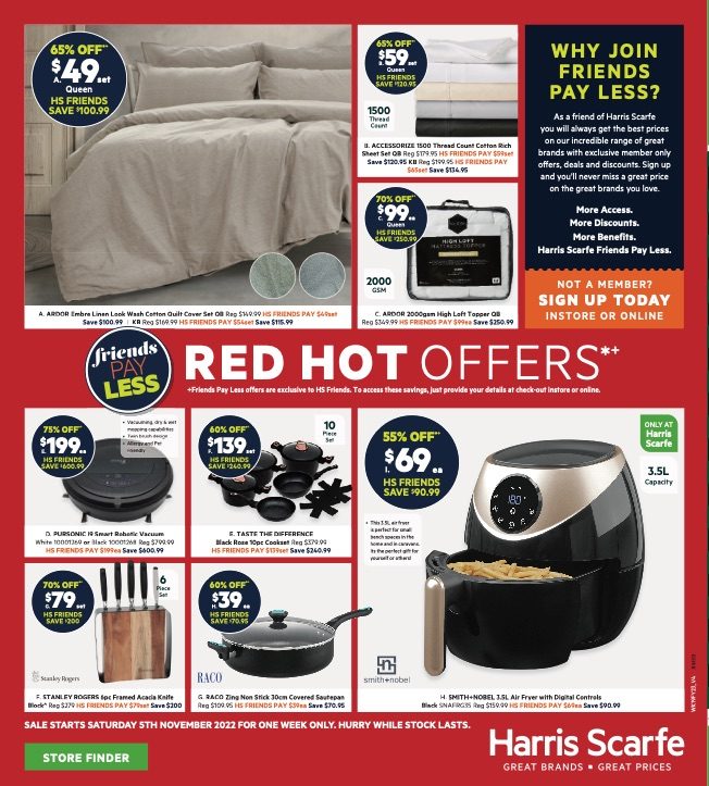 Harris Scarfe Catalogue