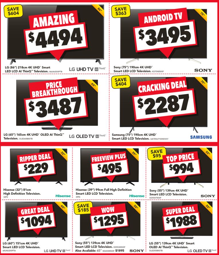 Harvey Norman Catalogue Clearance Boxing Day 2018 Catalogue AU