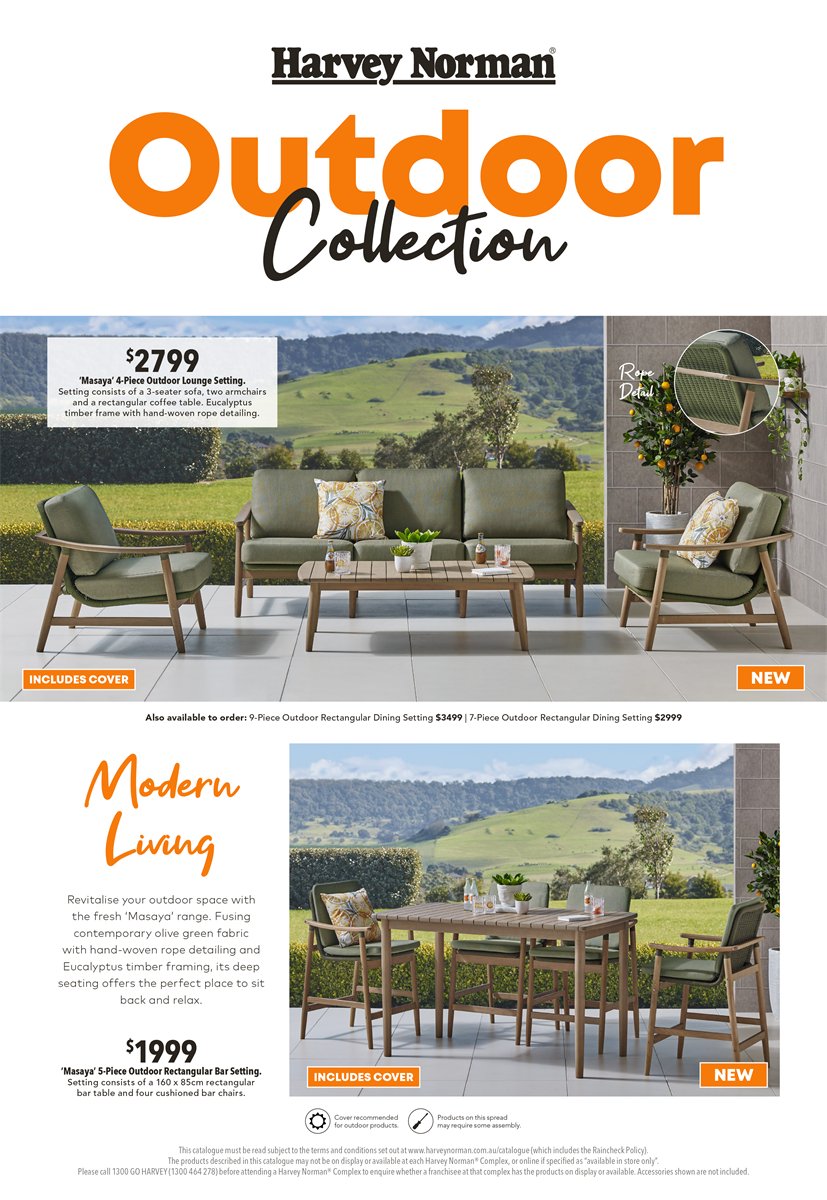 Harvey Norman Catalogue Outdoor Furniture Collection August 28 ...