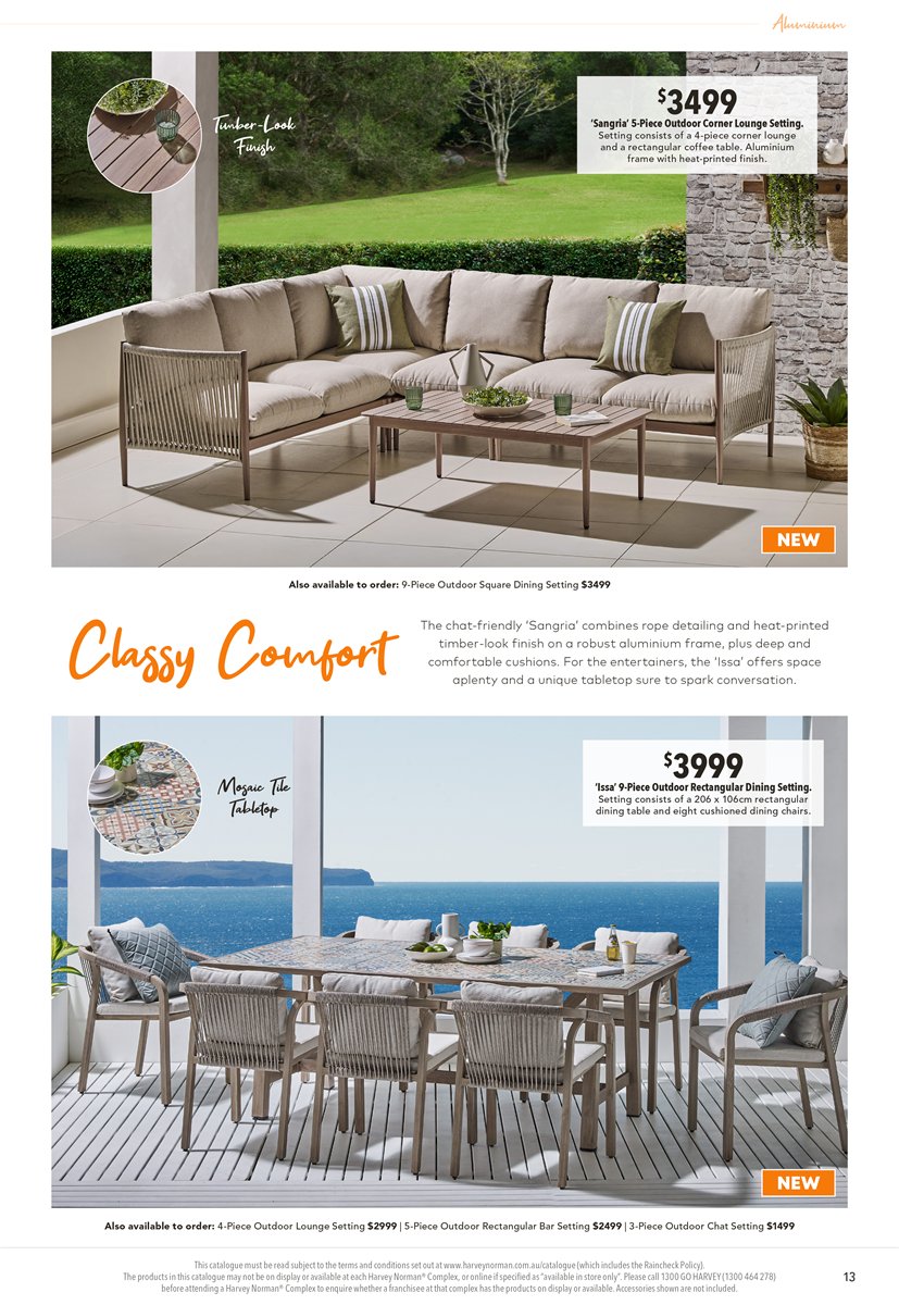 Harvey Norman Catalogue Outdoor Furniture Collection August 28 ...