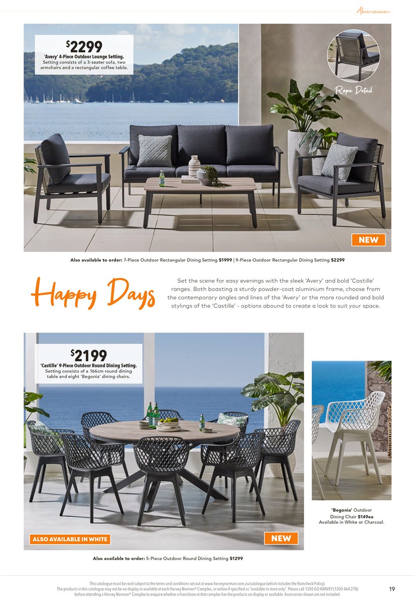 Harvey Norman Catalogue Outdoor Furniture Collection August 28 ...